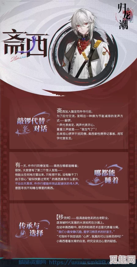 《归龙潮》斋西角色深度剖析：详细信息介绍及网友精彩评价汇总