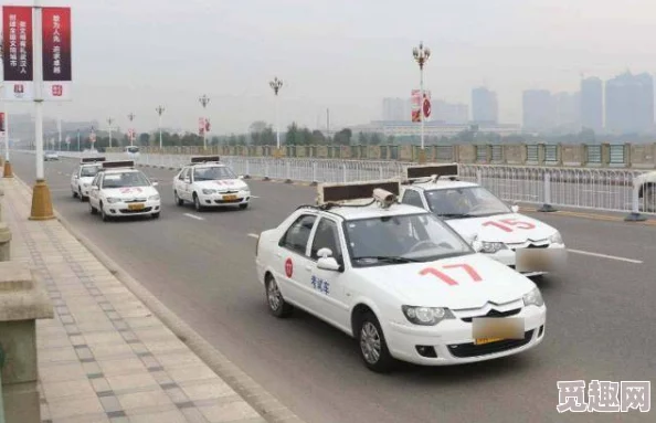 年轻的小子三级学习驾驶技术已通过科目二考试